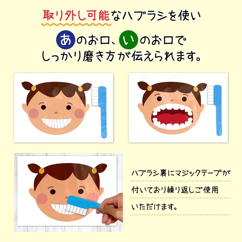 HANAHANA Move Panel Board, Teaching Teeth Brushing, Instruction, Ready to