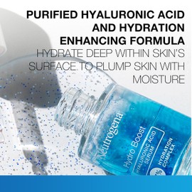Neutrogena Hydro Boost Hyaluronic Acid Serum - with Pro-Vitamin B5 & Glycerin, Instantly Replenishes & Smooths Dry Skin with 24-Hour Weightless Hydration, 1 fl. oz.