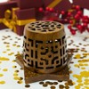 Resin Incense Burner with Metal Insert Bowl, Geometric Cut Out