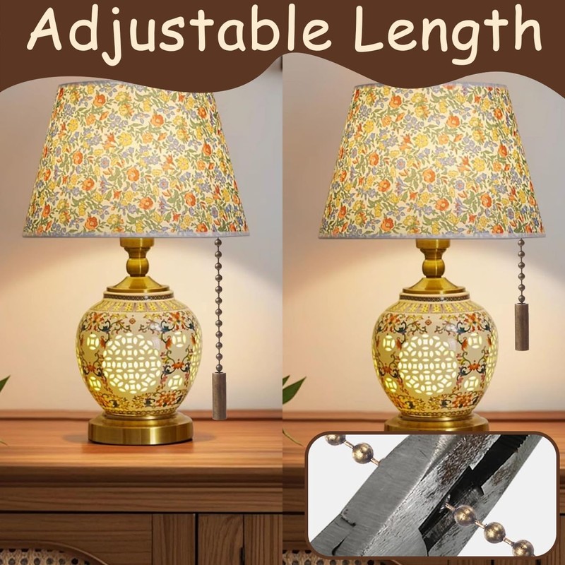 2 Pcs Bathroom Light Pull Cord, Light Switch Pull Cord,