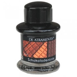 Chocolate Scented/Chocolate Brown Handmade Premium Fountain Pen Bottled Ink by De Atramentis