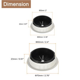 Desk Cable Wire Grommet Computer Desk Cable Hole Cover Desktop Grommets Wire Organizer Desk Plug Hole Cover, 4Pcs Cable Hole Cover Desk Cable Hole Table Cable Grommet,Flexible Cable Cord Grommet,Grey