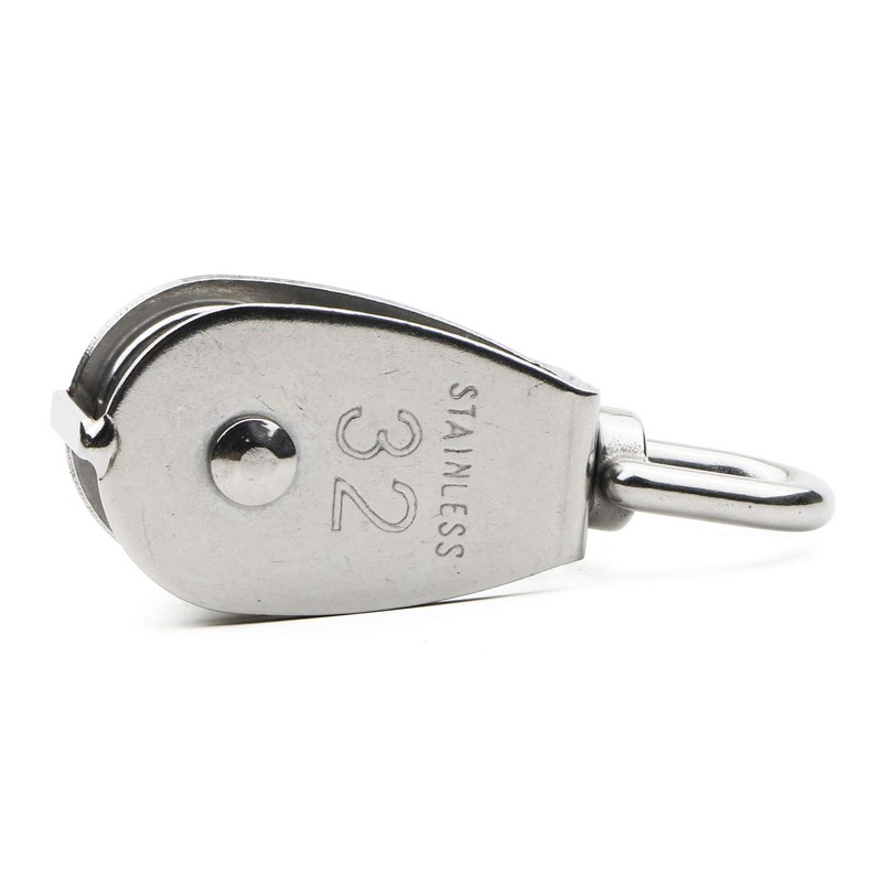 Pxyelec 304 Stainless Steel Single Pulley Block M32 Pulley Wheel