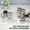 Sumeet 7in1 Stainless Steel + See through Lid Masala Stand/Dry