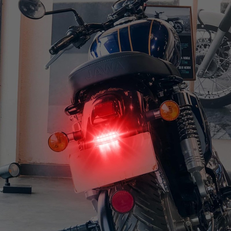 YnGia Motorcycle Rear Light Mini Led Motorbike Brake Light 12V