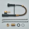 MVMHOME Black and Gold LED Kitchen Faucet with Pull Down