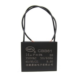 AKZYTUE CBB61 Capacitor 16uf 350V AC Ceiling Fan 2 Wire 50/60Hz for Starting Electric Fan Generator Pump Motor
