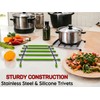 Pro Home Kitchen Trivet Stand Premium Worktop Saver Stainless Steel