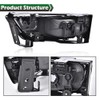 G-PLUS Fog Light Lamps Assembly Compatible With Honda Accord Sedan
