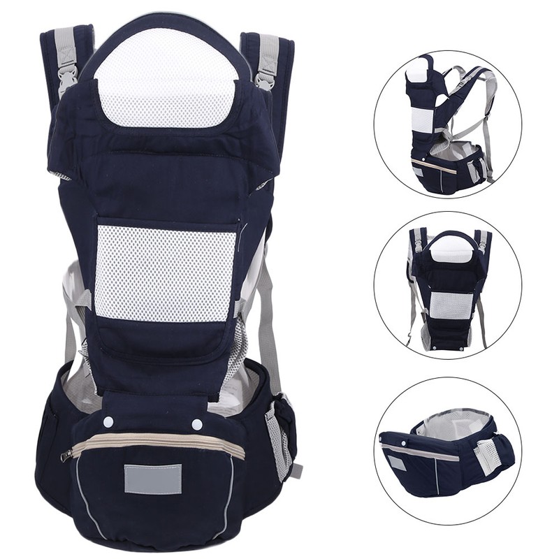 Infant Hipseat Multifunction Ergonomic Baby Wrap Breathable Newborn Front Facing