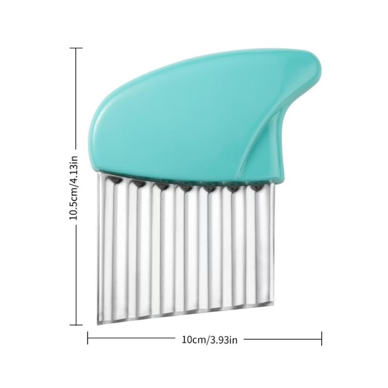 Crinkle Cutter Stainless Steel Potato Carrot Chip Vegetable Crinkle Wavy