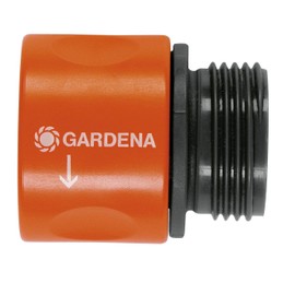 GARDENA 2917-20 26.5 mm (G3/4) Faucet Connector, Screw Type and Nipple
