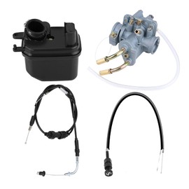 Carburettor Kit, Motorcycle Carburettor Kit Air Filter Hoke Cable Carburettor Throttle Cable Choke Cable for Y Zinger PW 50 PW50