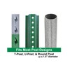 Post-Mount Sprinkler with Brass Impulse Head – Adjustable Watering Patterns,