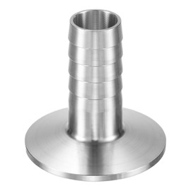 M METERXITY 1-Pack Tri Sanitary 1.5 in Clamp Barbed Fittings to 3/4 in Hose Adapter Stainless Steel Pipe Fitting for Food/Beverage/Home Brew Adapter Connector, Ferrule OD 50.5mm