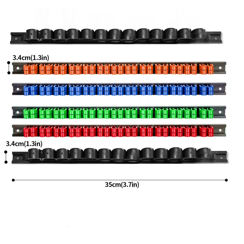 3-H Screwdriver Organizer,Tool Holder Rack,Tool Organizer Wall Mount for Wrench