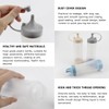 DOERDO 3Pcs Silicone Squeeze Bottles with Lid for Sauce Condiment