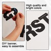 BEISHIDA 116 PCS A-Z Glitter Black DIY Letter Banner Kit