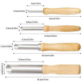 8 Pcs Pottery Clay Tools, lyfLux Sculpting Tools, Wood Circular Clay Hole Cutters, Sculpture Scraper, Clay Ceramic Needle Detail Tools and Feather Wire Texture Tool for Pottery and Sculpture