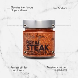 A Spice Affair's Royal Steak Seasoning - 100 g (3.5 oz) - Steak Seasoning, Steak Rub, Spice blend and Seasonings - Herbs, Spice Blends & Seasonings