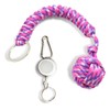 SALUDABLE Paracord Strap, Security Goods, For Self Defense, Carabiner, Keychain,