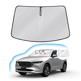 J-PREMIS Mazda CX-5 KF Series Windshield Sunshade 2nd Generation CX5 KFEP/KF5P/KF2P Type Current February 2017 Car Sun Shade UV Protection Blackout Shade Shade Steering Wheel Sun Shade Light Shielding