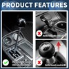 INFINAUTO Diamond Pattern Crystal Shift Knob, 10cm Universal for Automatic