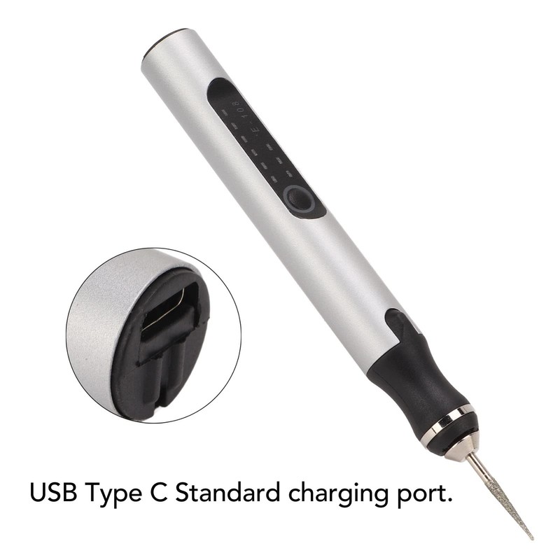 Electric Engraving Pen Mini Micro Engraver Intelligent Overload for Carving