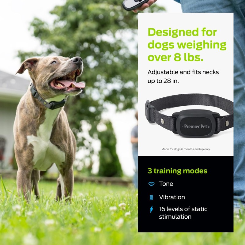 Premier Pet Dog Static Collar - 1000ft Dog Training Collar