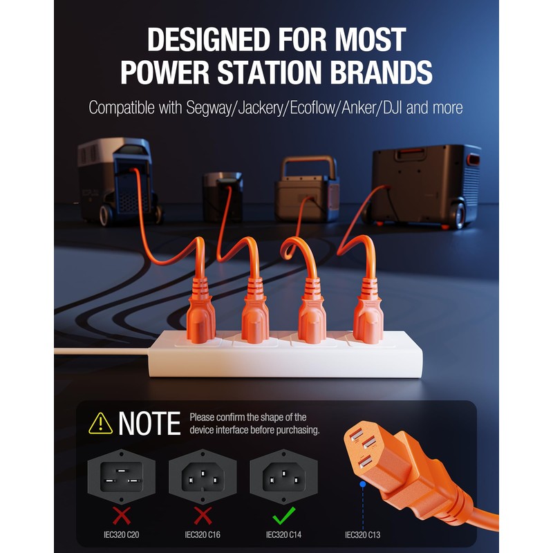 ALIENSX UL Listed Heavy-Duty Power Station Fast Charging Cable