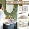 Freetis Cesta Portátil para Ducha con 3 Compartimentos, Cesta de