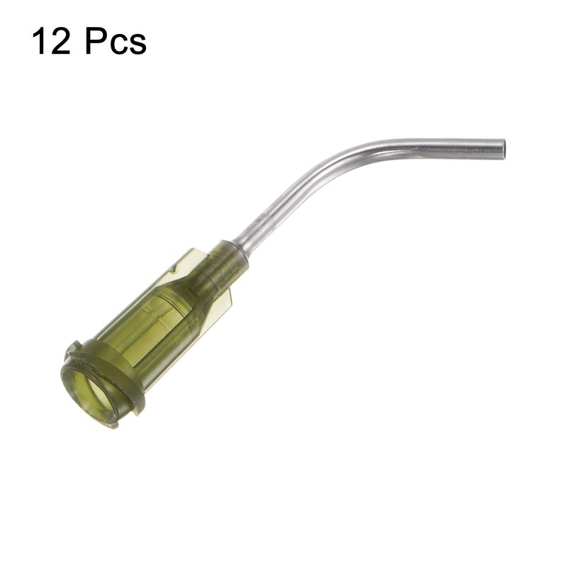 sourcing map Blunt Pointed Dosing Needles 14 Gauge 45° Curved