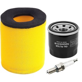 Road Passion 13780-03G00 1651003G00 Air Filter & Oil Filter & Spark Plug Compatible with Suzuki Eiger 400 LTA 400 2x4 King Quad 400 LTA400F LTF400F 4x4 2008-2012 LTA400F 4x4 Auto 2003-2007