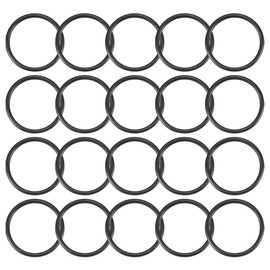 sourcing map Pack of 20 O Ring Sealing Rings Rubber Seal 30 mm AD 25 mm ID 2.5 mm Thickness Nitrile Rubber NBR Washer Seal Kit for Sealing Elements Tap Connector Repair Car