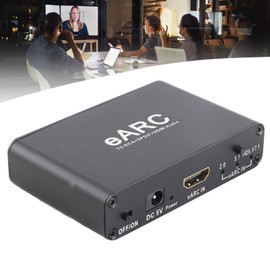 Bewinner HDMI EARC ARC Audio Extractor Adapter with Optical and 3.5mm Output, HiFi Sound Converter for HDTV, Soundbar, Speaker, Amplifier, 24bit 192KHz Support