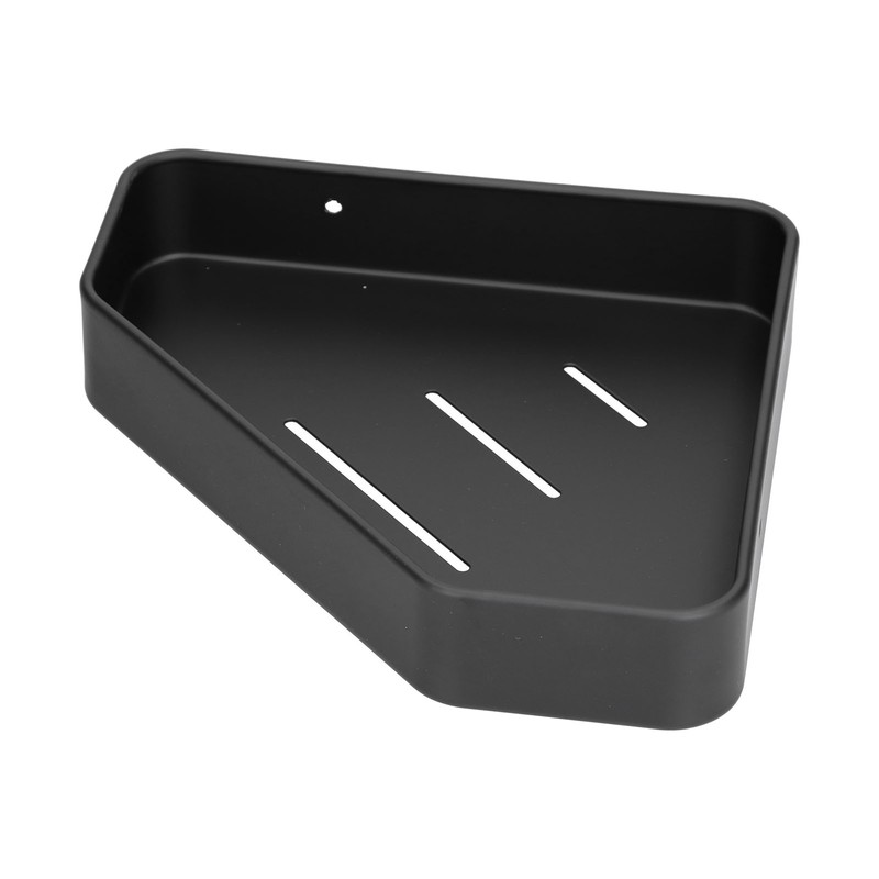 Black Corner Shower Caddy Aluminium Alloy for Bathroom Toilet Kitchen
