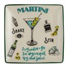 Creative Co-Op Stoneware Plate Set with Cocktail Recipes Design Styles,