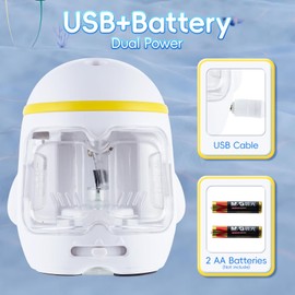 M&G Electric Pencil Sharpener, Portable Pencil Sharpener Battery/USB Dual Power Operated Sharpener for Pencils Kids Students Home Classroom School Office (Cute Bear)