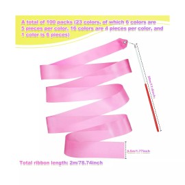 Yilloog Ribbon Dancing Wands Party Favors, 78.7 Inch Gymnastics Ribbon Stream...