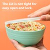 Betinyar Cereal Bowls with Lids, Unbreakable Plastic Bowl with Lids