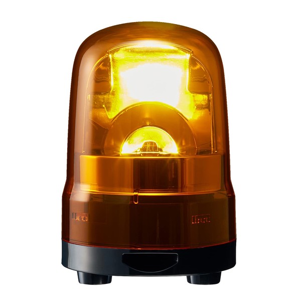 PATLITE SKH-M1JB-Y Rotating Light, Φ100 DC12-24V, Yellow, Buzzer, 3-Point Bolt