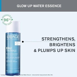 Uriage Eau Thermale Esencia de Agua Iluminadora 100ml – Toner de Hidratación 24h con Ácido Hialurónico, Prebióticos y Extracto de Árbol de Seda – Piel Radiante y Suave