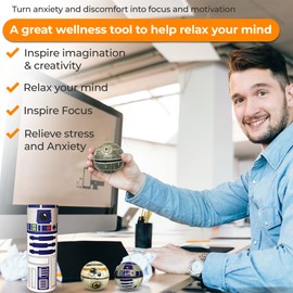 NINOSTAR StarWar Stress Balls Set - Pop Fidget Toy for Kids and Adults, Relief Fidget, Anti Squeeze Use Play/Decor/Help Relieve Stress/Improve Concentation Focus