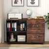 Uenhoy 4 Pack Genuine Leather Drawer Pulls, Brown Cabinet Pulls