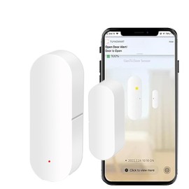 UanTii Tuya WiFi Smart Door Window Alarm Sensor Open Closed Detectors Smart Life APP Reminder Compatible with Alexa Google Home