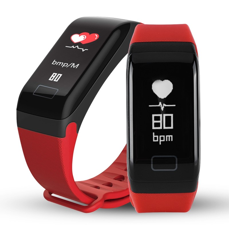 Color Screen Smartband Heart Rate Monitor Waterproof Sport Smart Wristband