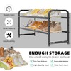 SUFAUY 2 Tier Mesh Shoes Rack for Closet, Stackable All