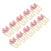 100Pcs Paper Clips Cute French Fries Shape Electroplating Process Lightweight
