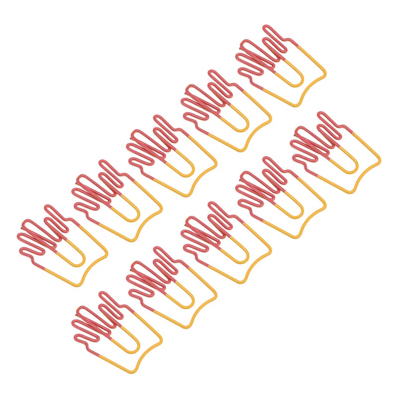100Pcs Paper Clips Cute French Fries Shape Electroplating Process Lightweight