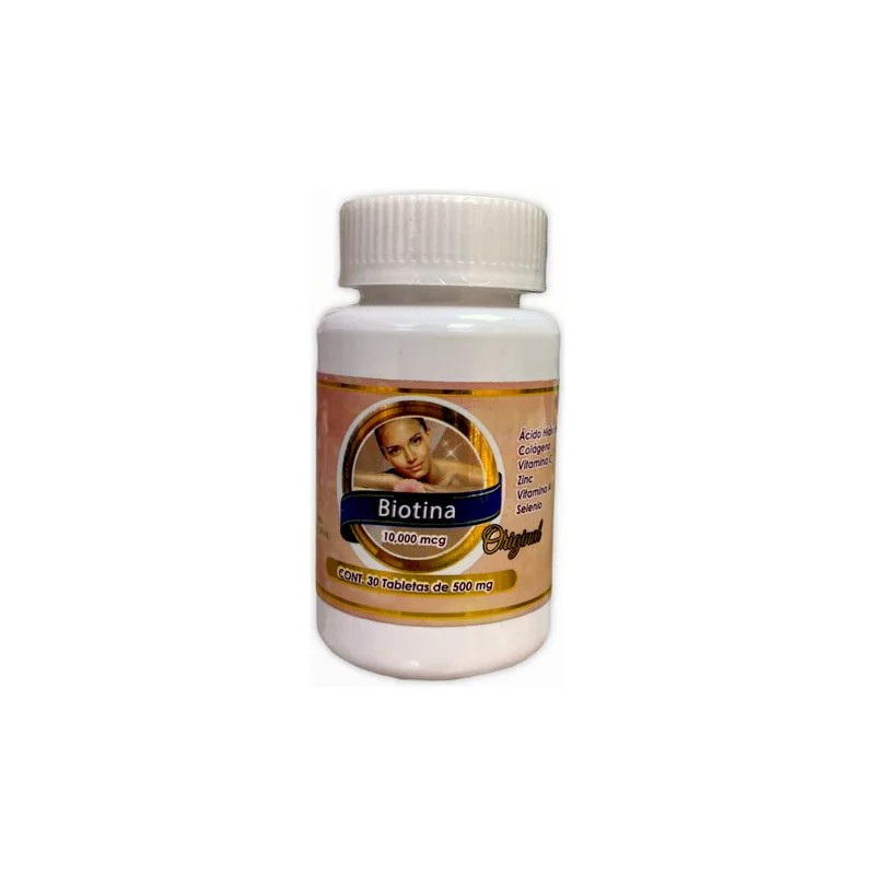 Biotina 10,000 Mcg 30 Tabletas Evolución Natural